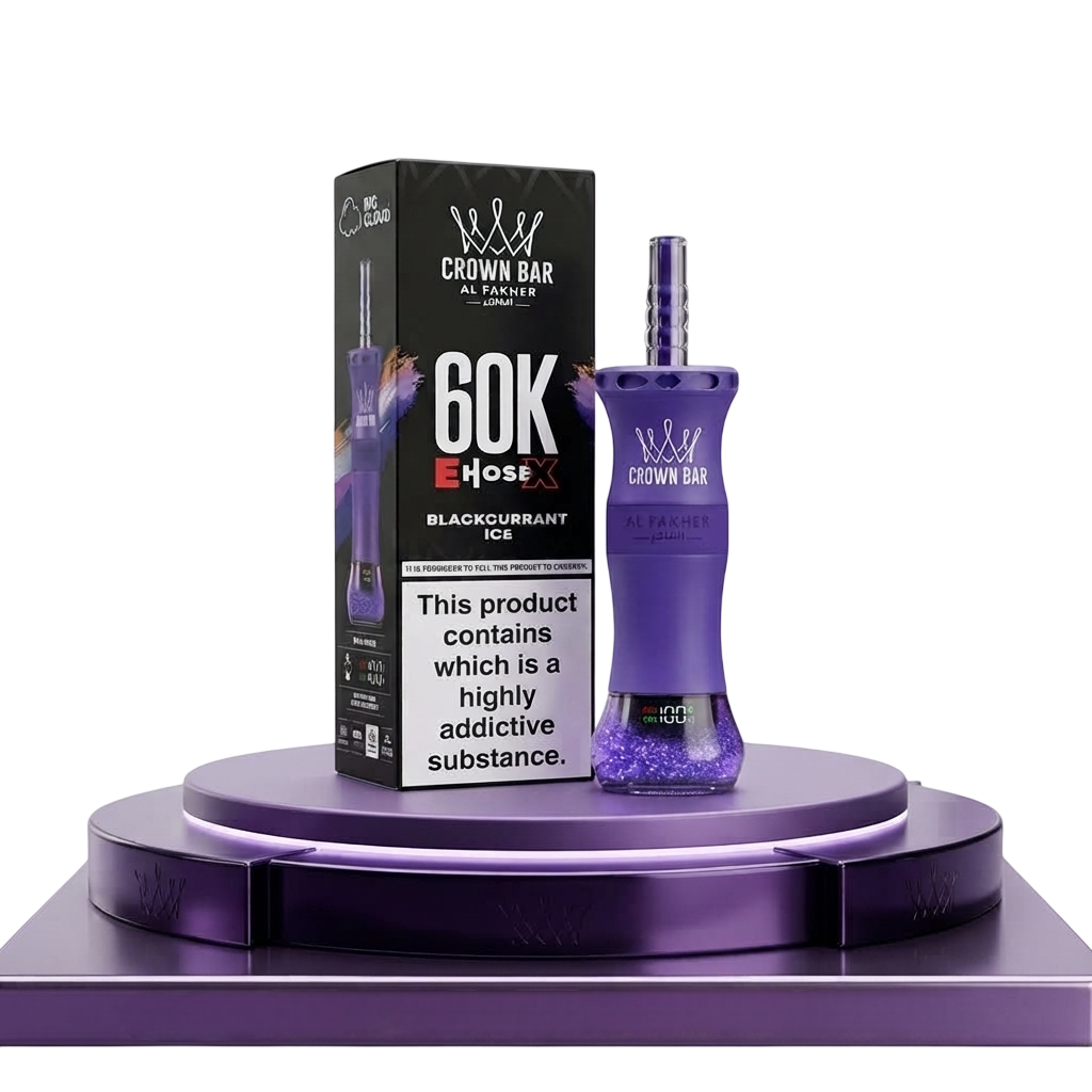 Al Fakher Crown Bar E-Hose X 60K sur podium
