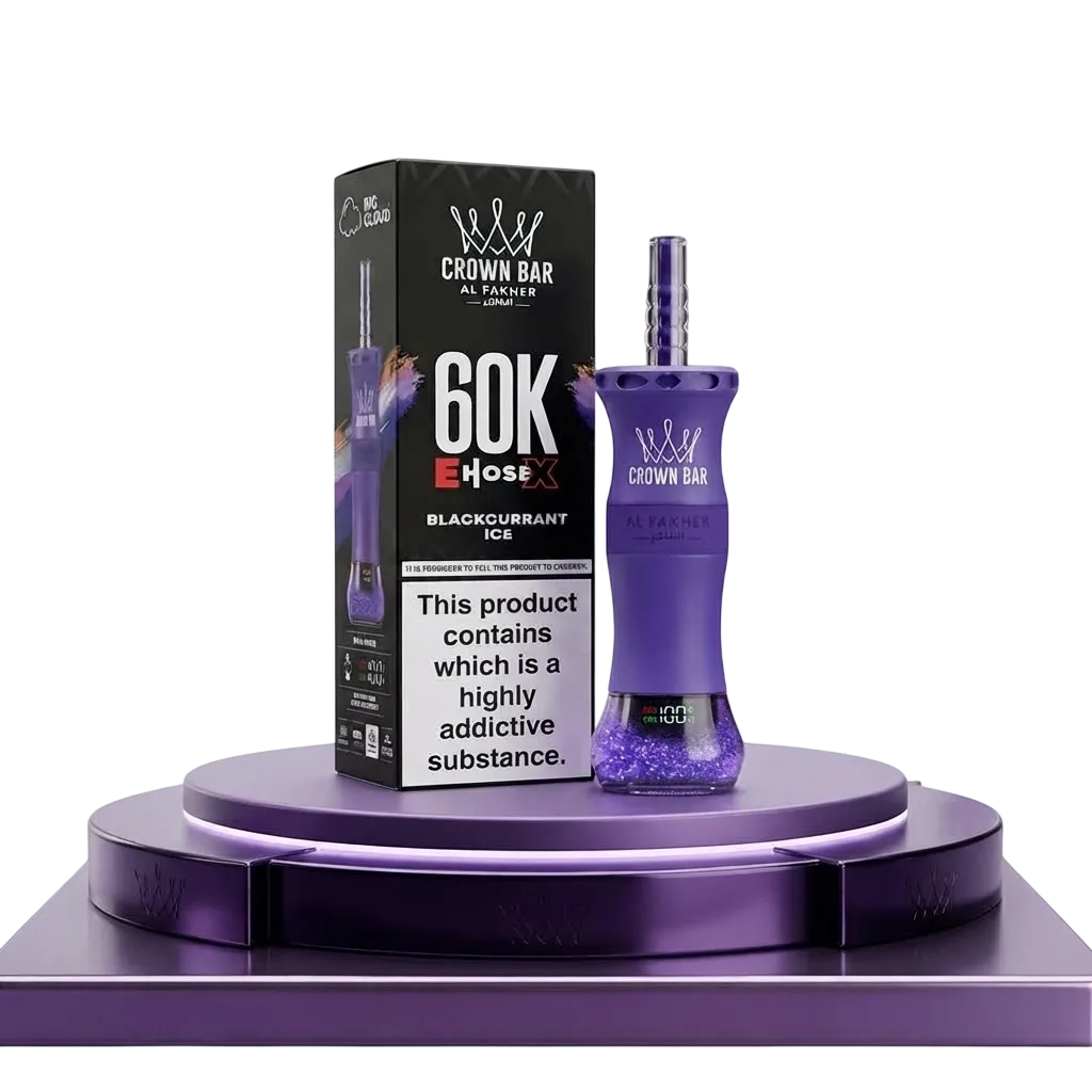 Al Fakher Crown Bar E-Hose X 60K sur podium