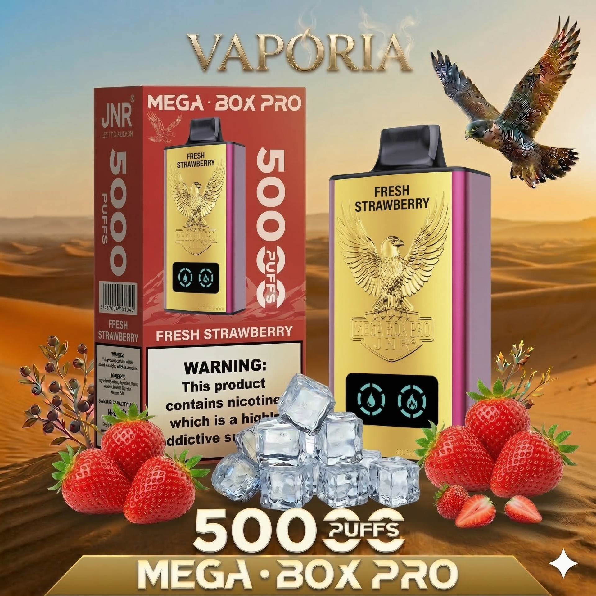 JNR Mega Box 50000 Puffs 2%