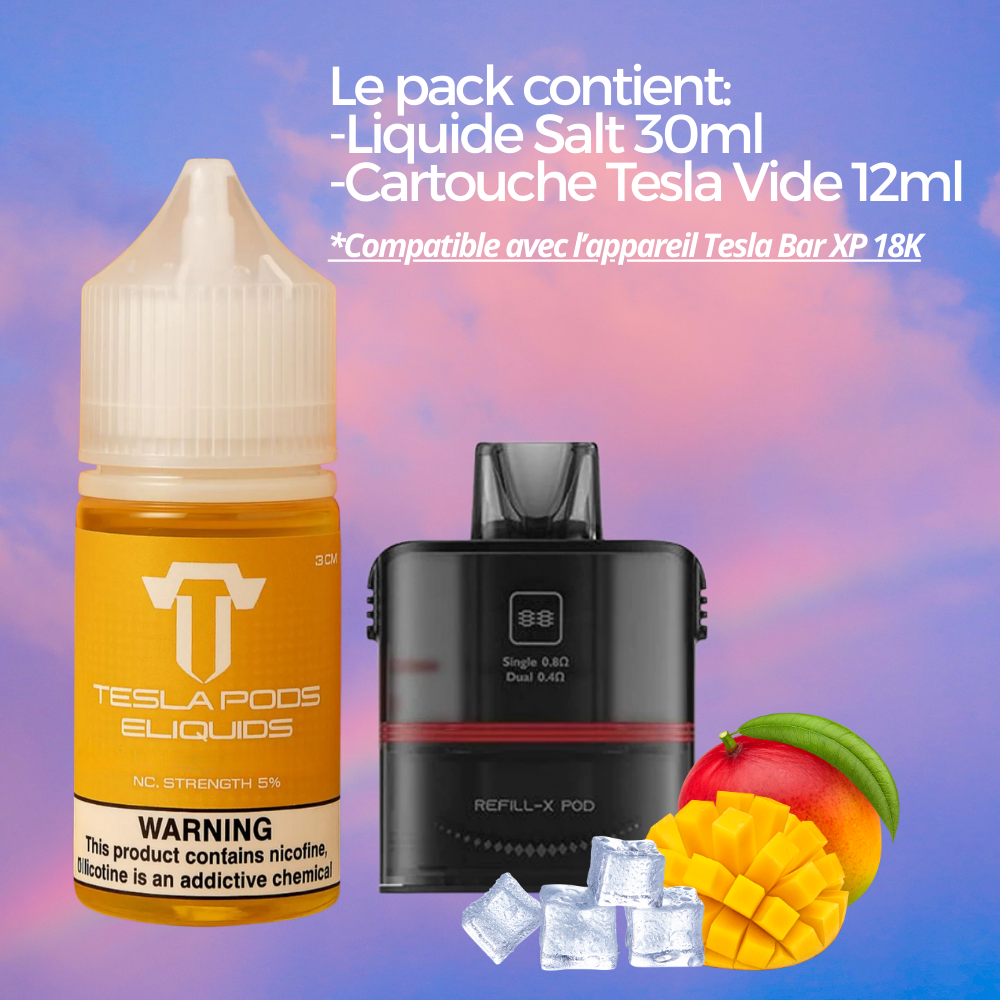 Pack Tesla XP - Cartouche et liquide