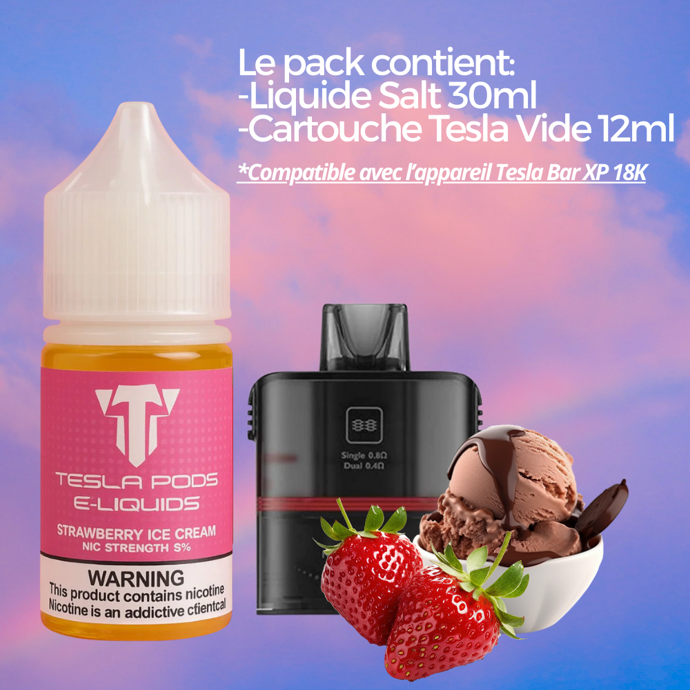 Pack Tesla XP - Cartouche et liquide