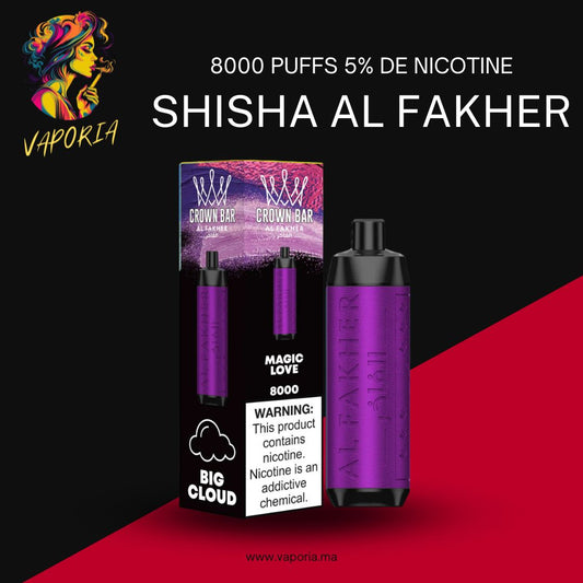 Shisha Al Fakher Crown Bar 8000 5